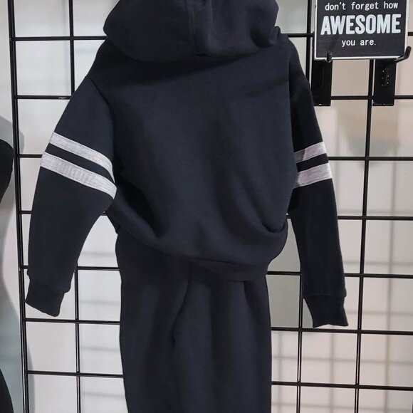 Skechers Boys' 2-Piece Hoodie and Pants Set - Black Football Graphic -18 and 24M - Picture 8 of 16